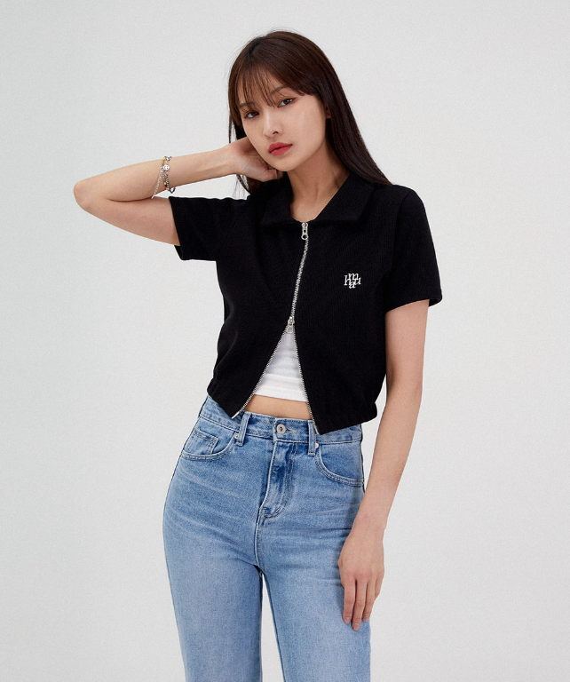 (現貨) MUAHMUAH ZIPUP HALF CARDIGAN 外套 - MUT22055