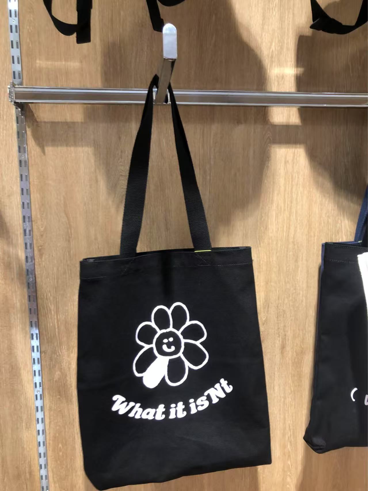 WHAT IT ISNT FLORY CANVAS ECO BAG - MG2401EC03BKF