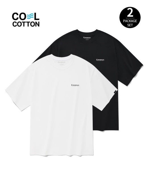 (現貨) COVERNAT 一組二件TEE SET (黑白色各一件)