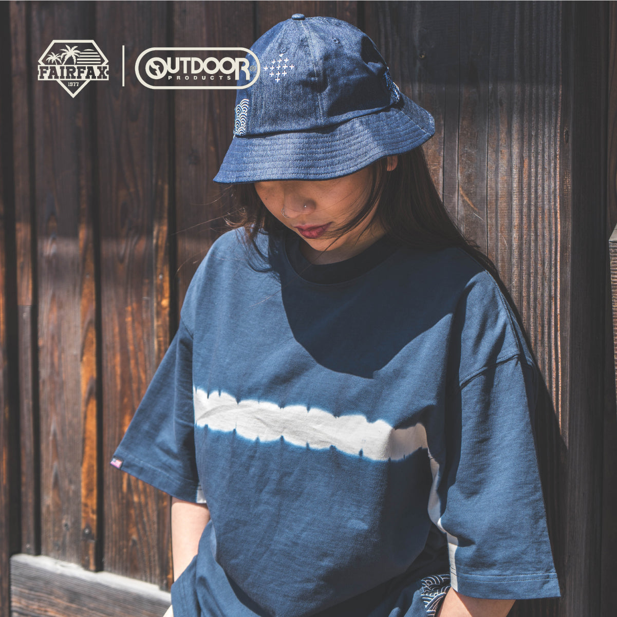 (現貨) FAIRFAX x OUTDOOR INDIGO TIE DYE TEE