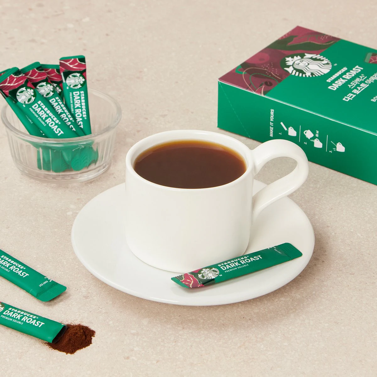 STARBUCS 咖啡 - DARK ROAST (50 STICKS) 平均$4.4@1杯