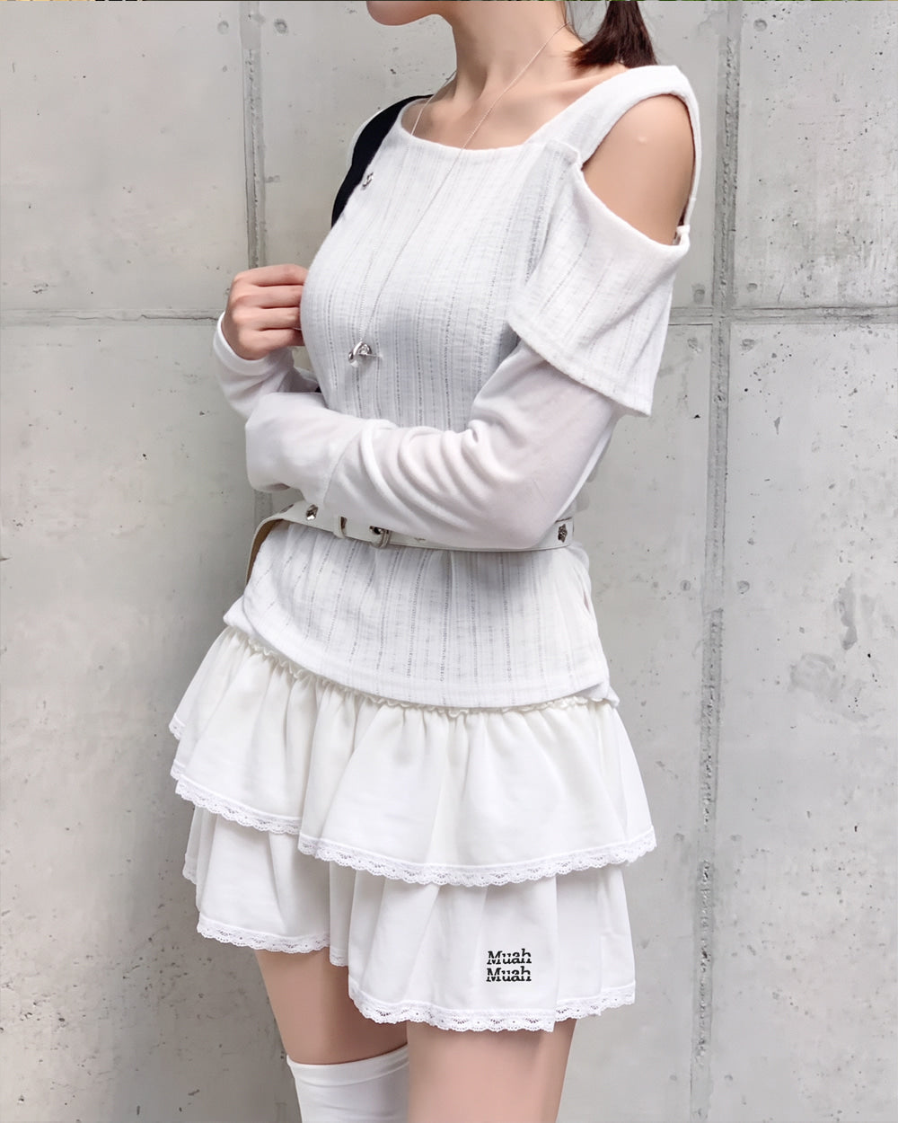 MUAHMUAH SKIRT - MUSK25880 (韓國代購)