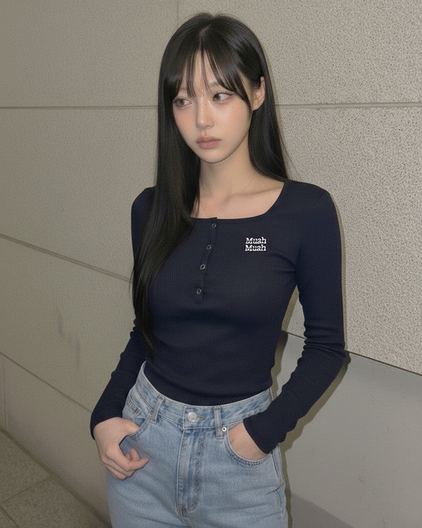 MUAHMUAH 長袖TEE 韓國代購 香港現貨