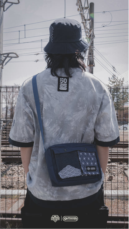 (現貨) FAIRFAX x OUTDOOR 50TH SASIKO 2 WAY MESSENGER TOTE